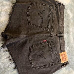 Levi's women’s Black Denim Cutoff Shorts